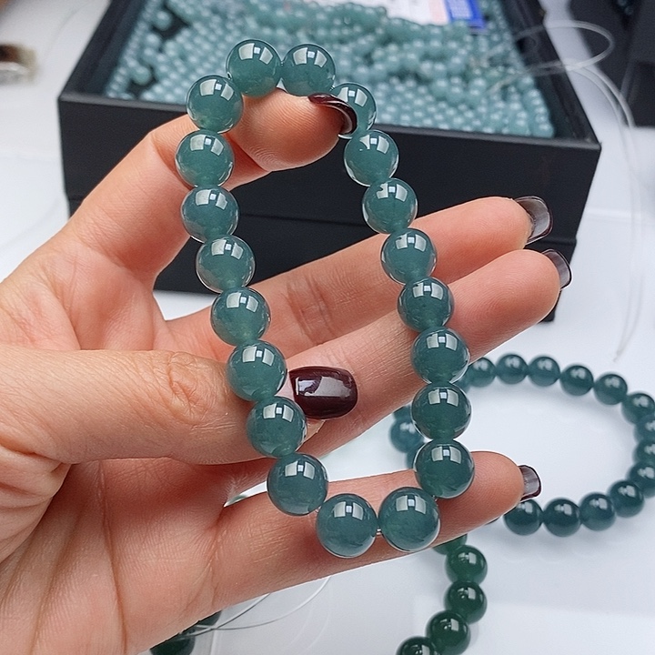 翡翠手链未镶嵌木**开