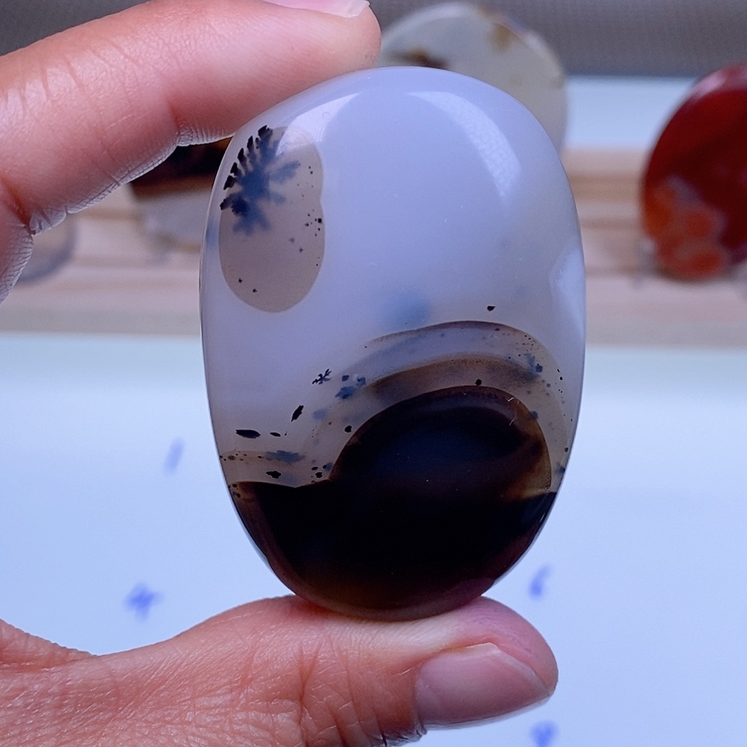 玛瑙/玉髓珠宝半成品未镶嵌牛*