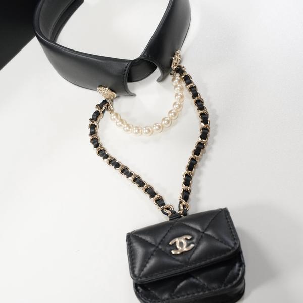 Chanel耳机包项链珍珠