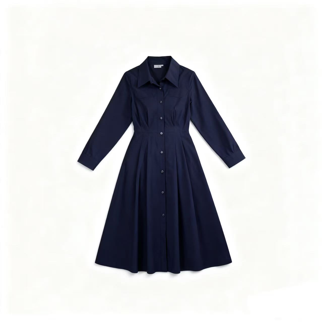 【品牌撤柜剪标】秋冬气质通勤高级感短袖扭结收腰显瘦连衣裙 J7