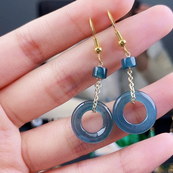 翡翠耳饰未镶嵌饰品