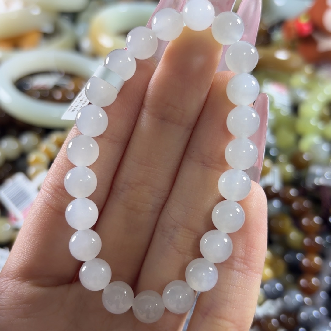 和田玉未镶嵌手链129