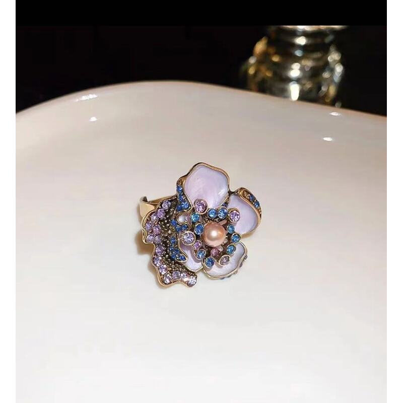 vintage中古 【花漾倾城】 铜  女士 戒指 ZG0343