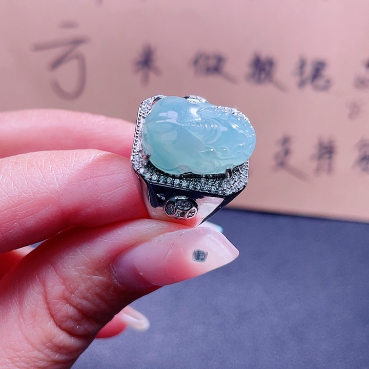 翡翠吊坠(不含链)银S925镶嵌