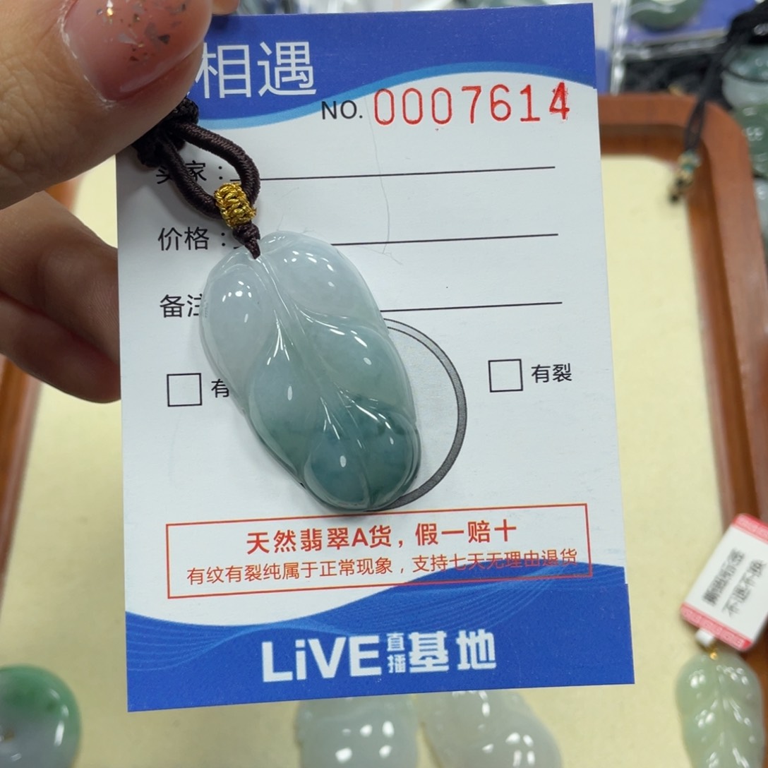 翡翠颈饰未镶嵌翡翠吊坠x 7614