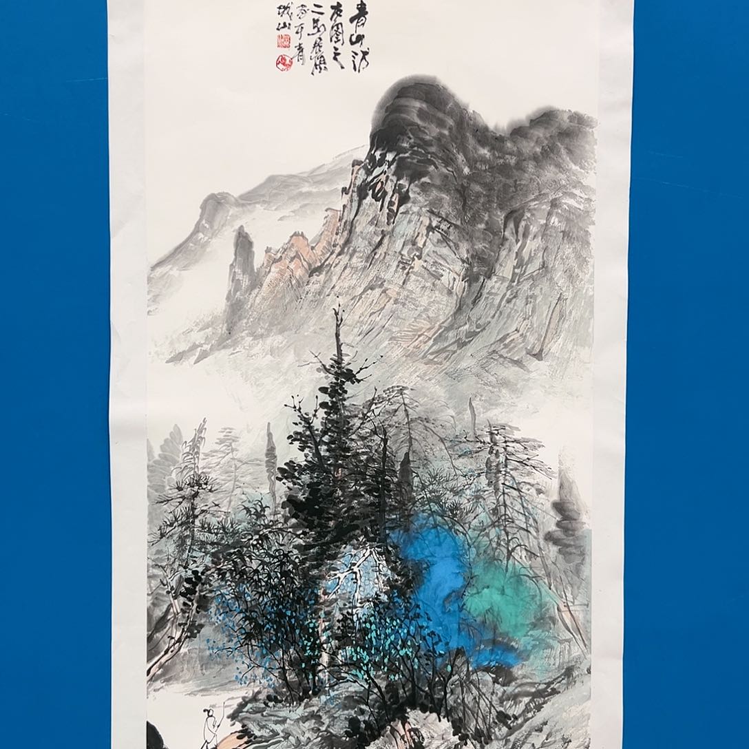 国画马景岭展览原作