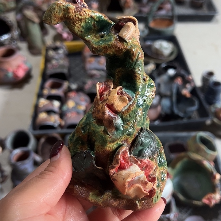 新店福利手工粗陶高温陶器