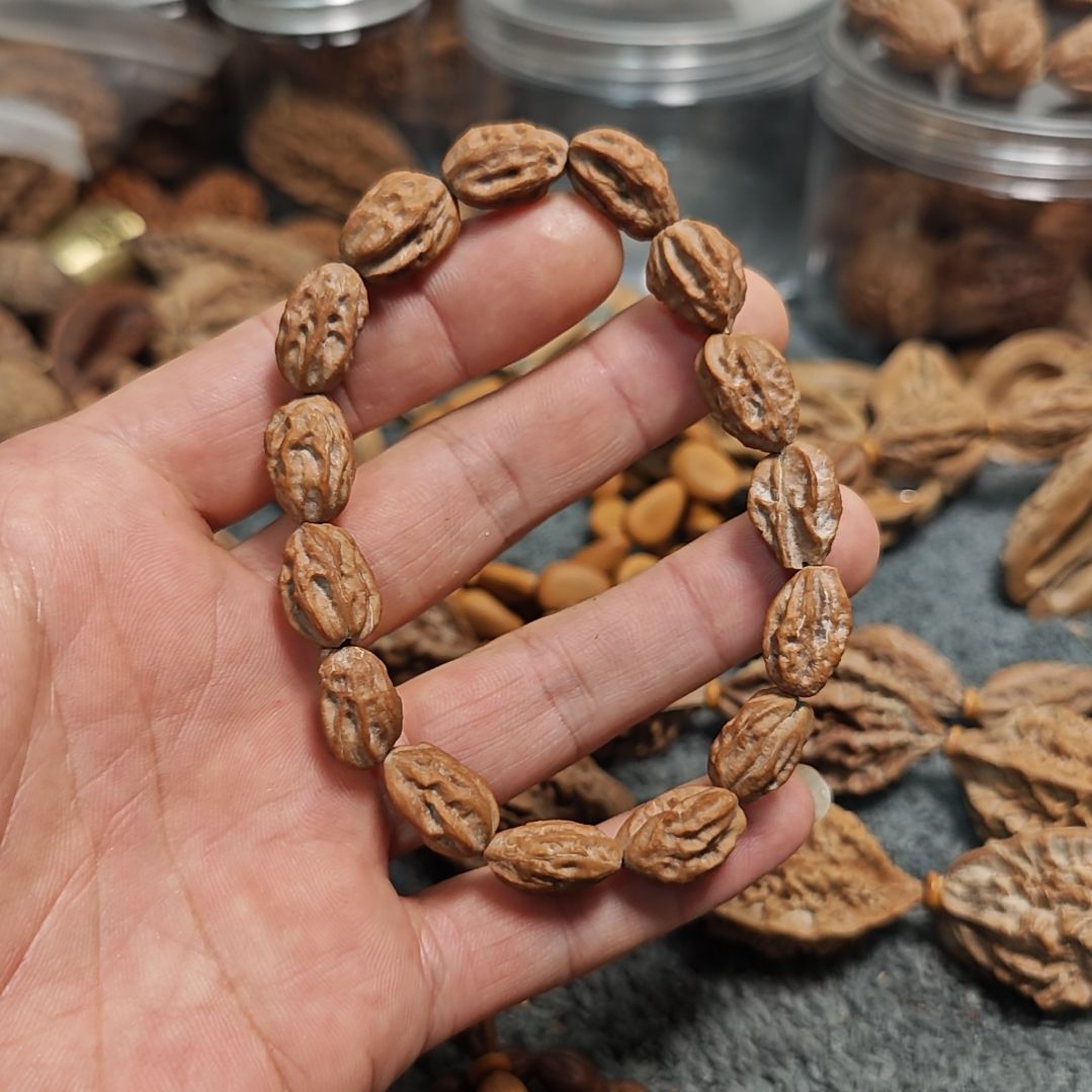 文玩核桃把件華*沉水花瓣手串