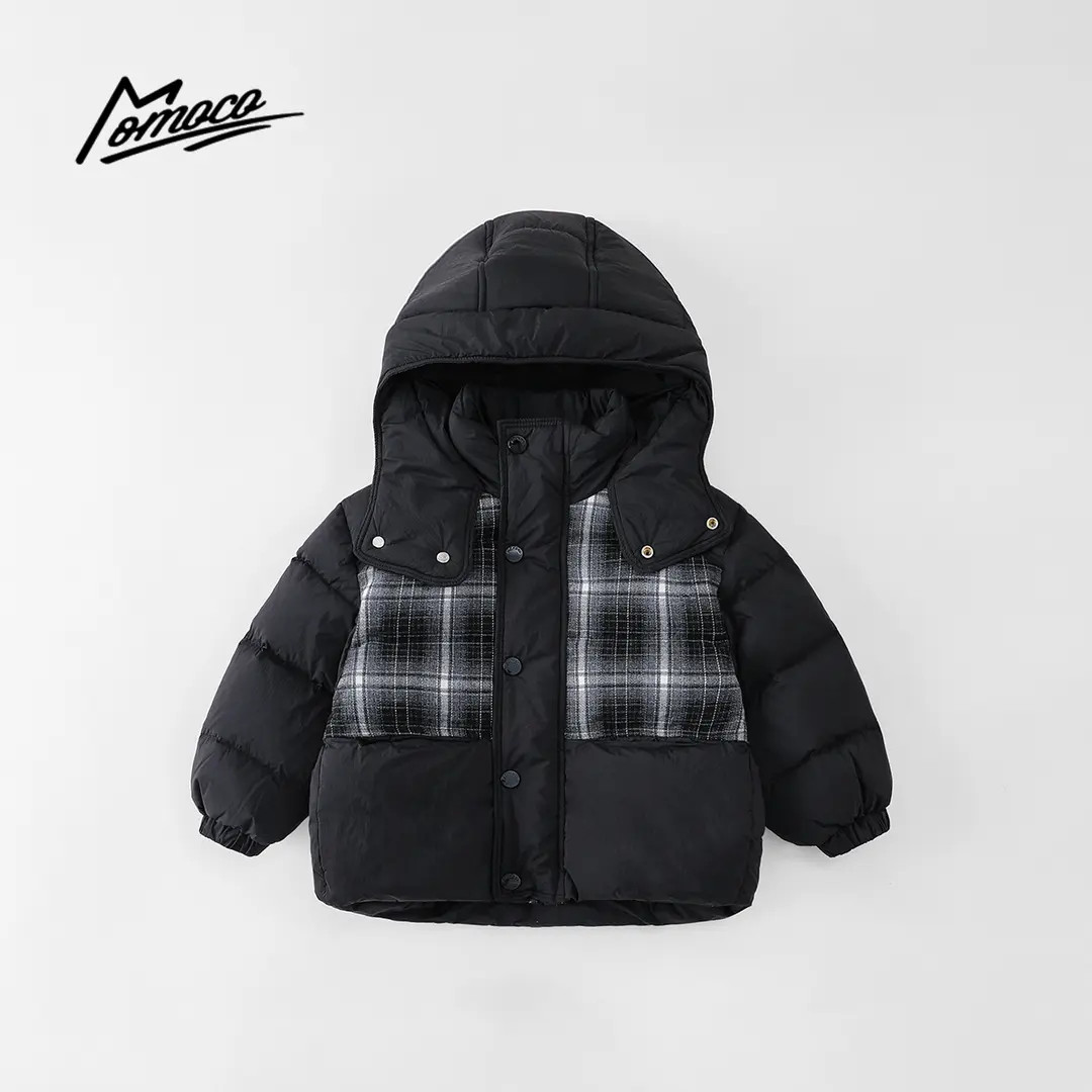 MOMOCO冬季新款男童时尚休闲百搭韩版潮流羽绒服77430102015