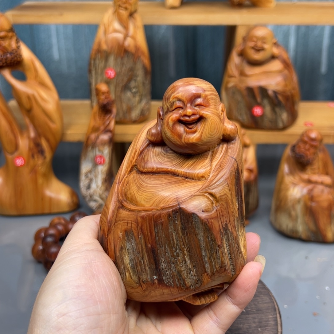 周***柏木崖柏木摆件手把件，