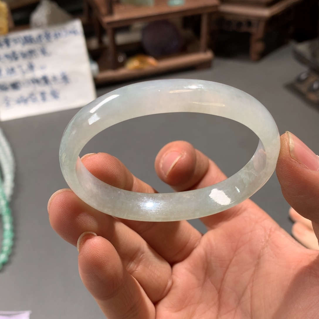 翡翠手镯未镶嵌53.7贵妃