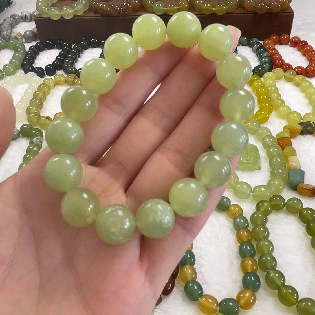 蛇纹石玉未镶嵌手串