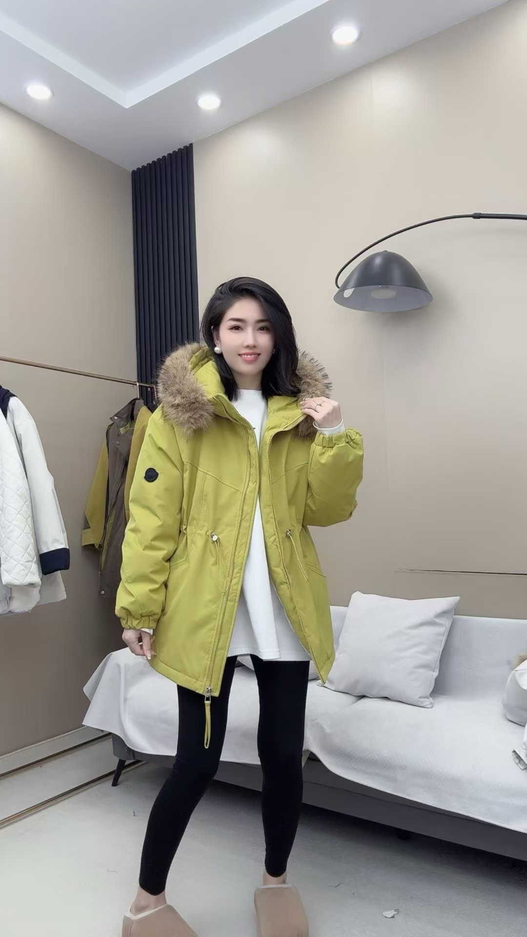 【冬季爆款】2025韩版女设计显瘦派克服加厚款百搭中长款高品质连帽