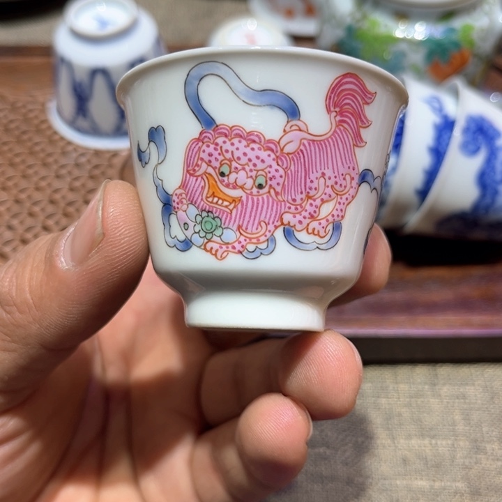 纯手绘精品盖碗杯