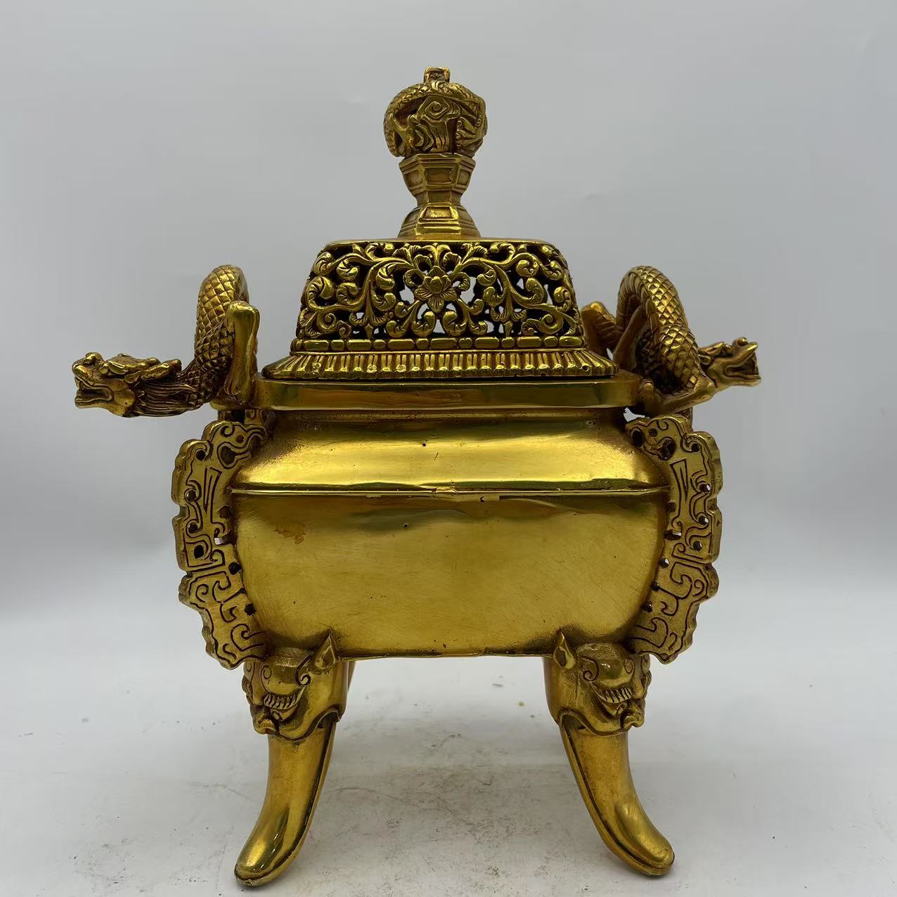 JY133/YY 六方狮头鼎/摆件