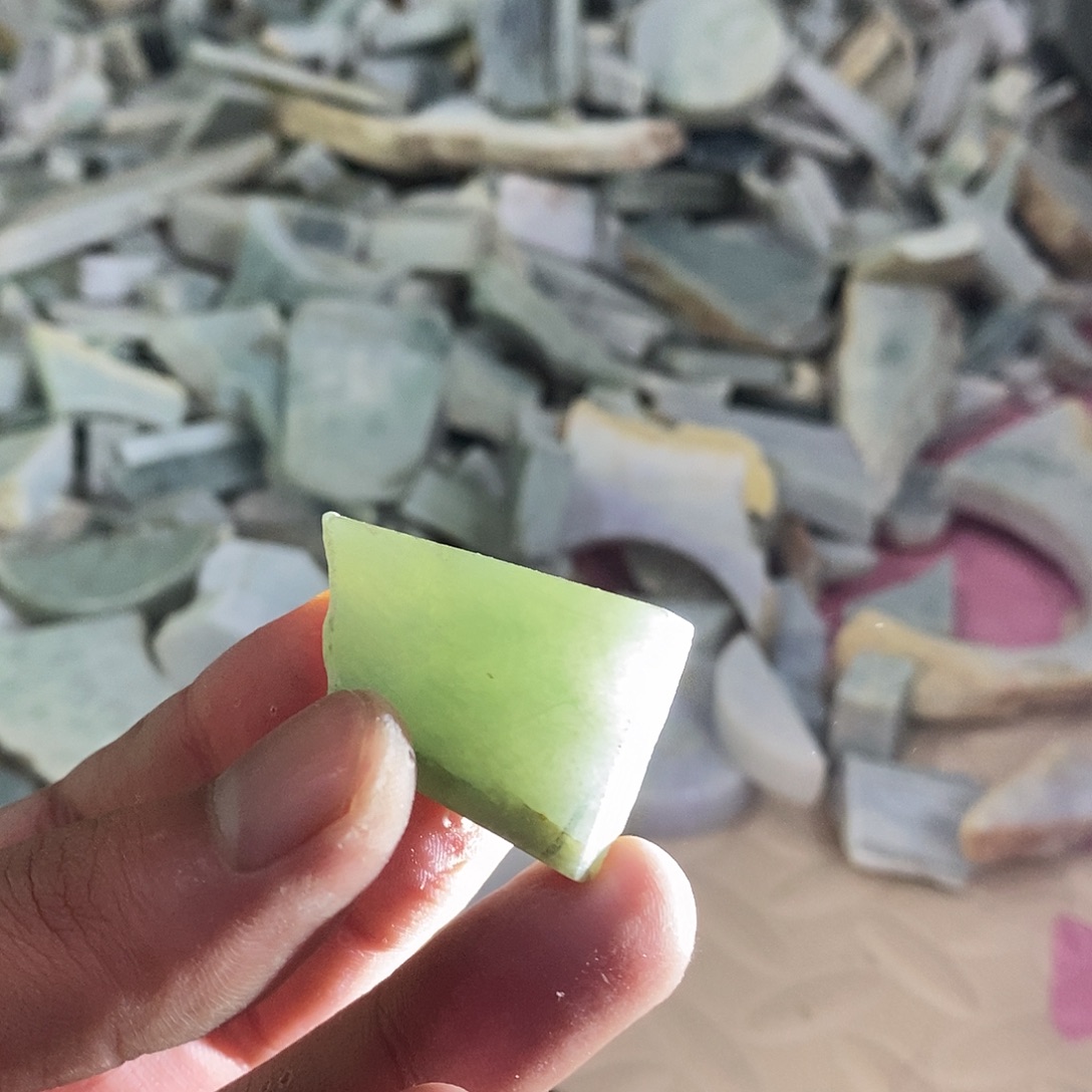 翡翠散珠天然缅甸翡翠a货12