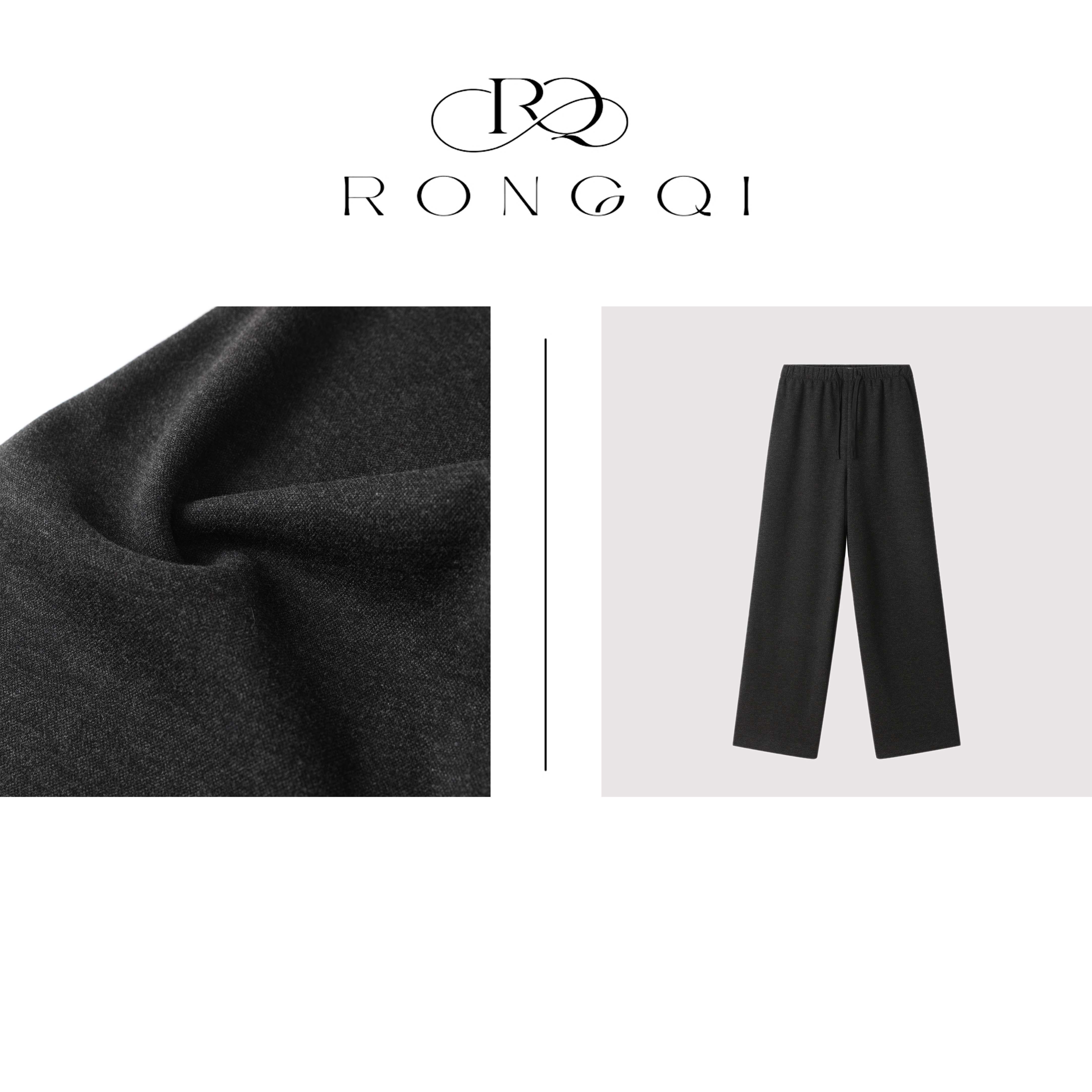 "神裤系列·"绒起·舒适四面弹时髦百搭宽松显高直筒裤RQ8753