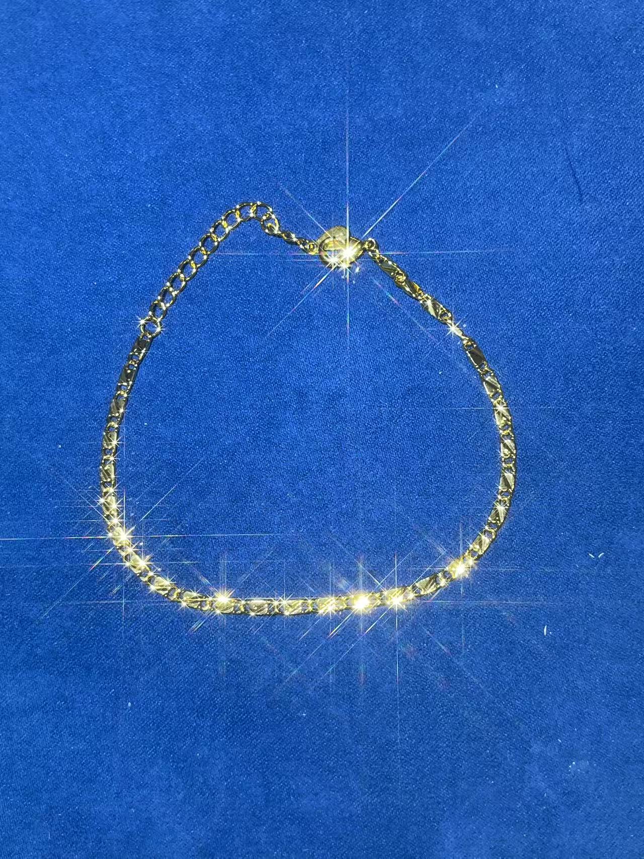 a1423黄色刻面手链多样发