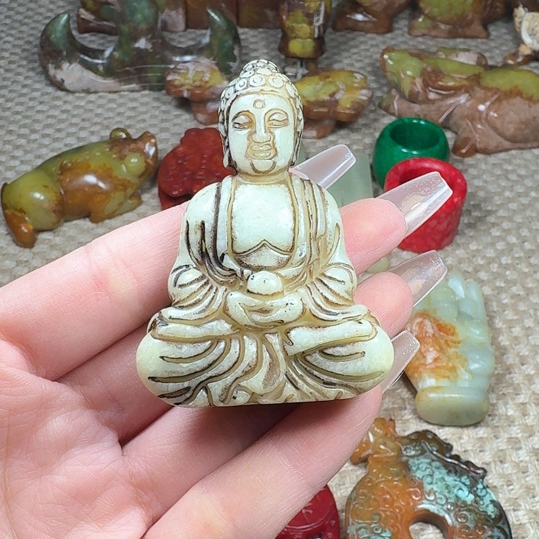 白玉菩提吊坠挂件
