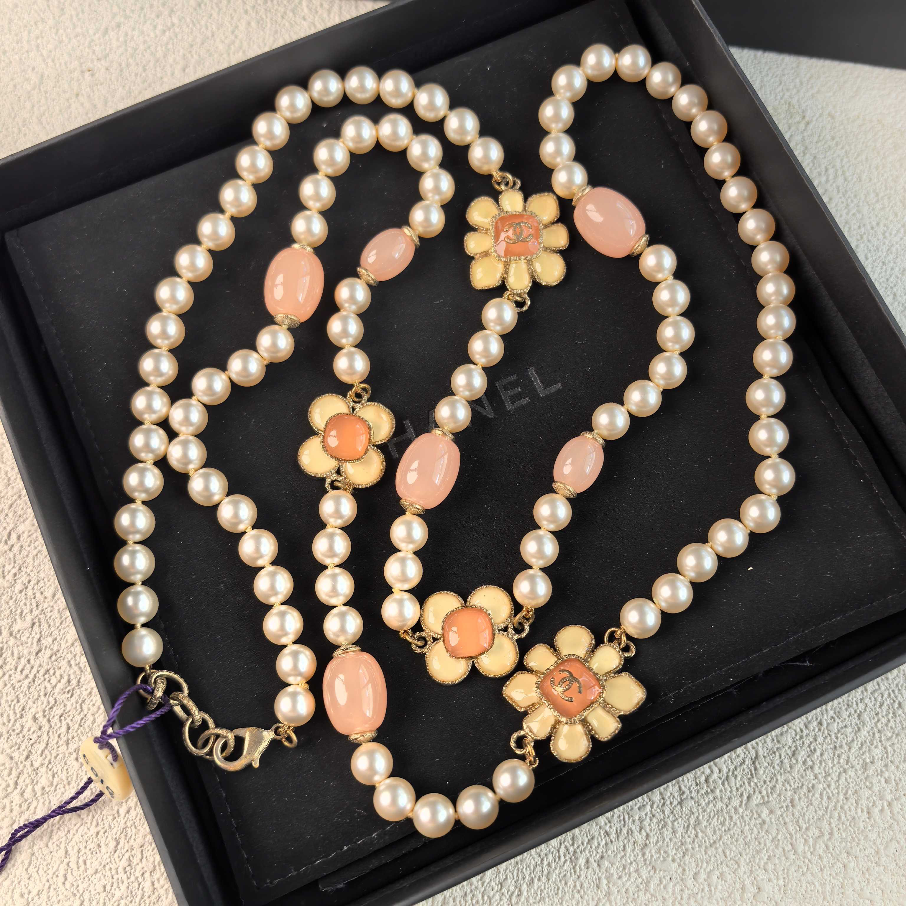 95新 Chanel/香奈儿 泡泡中古Chanel首尔系列珍珠项链