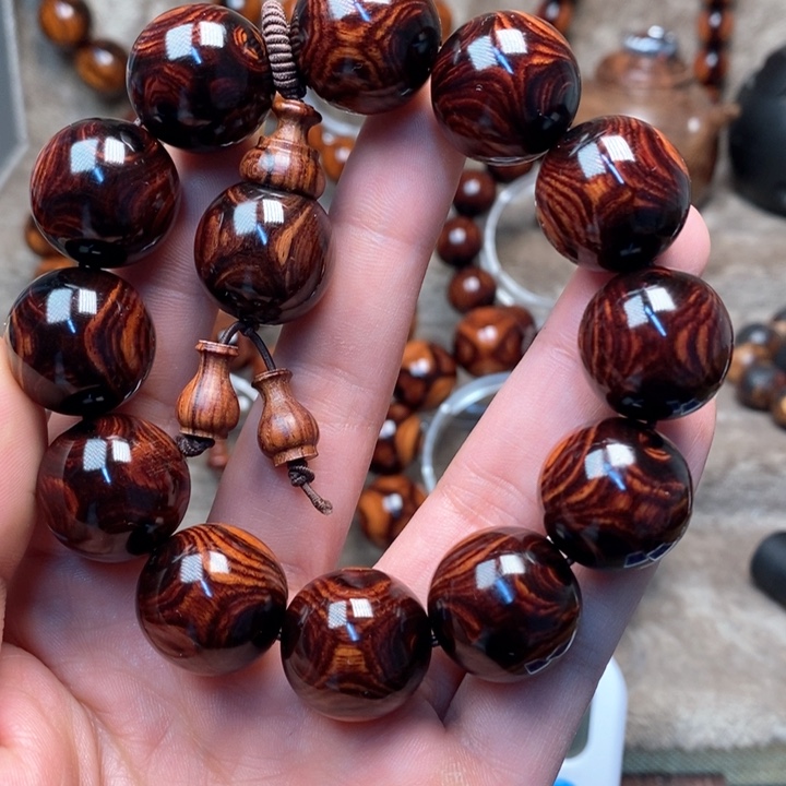 黄花梨/降香黄檀爱**湾紫油棃成品加工手串