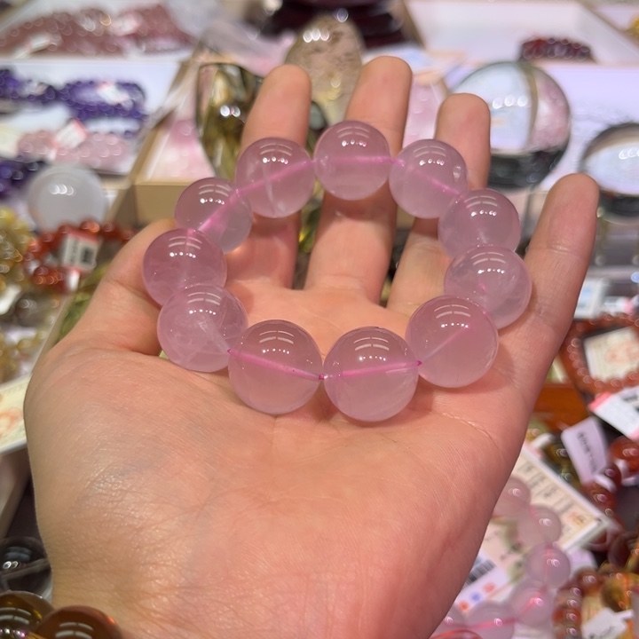 【闪购商品】水晶手链未镶嵌粉水晶