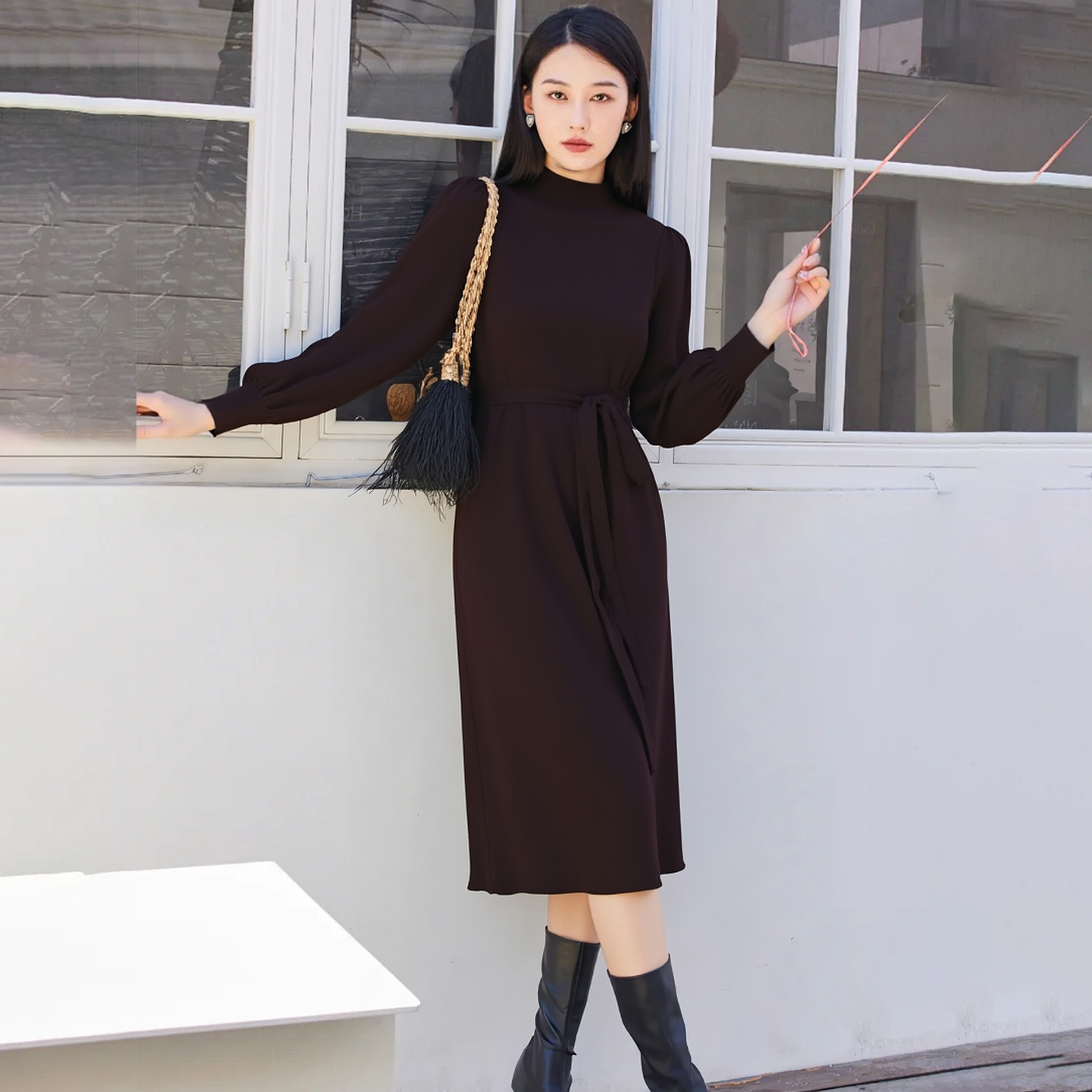 50498【莉格系列】针织连衣裙H52L707