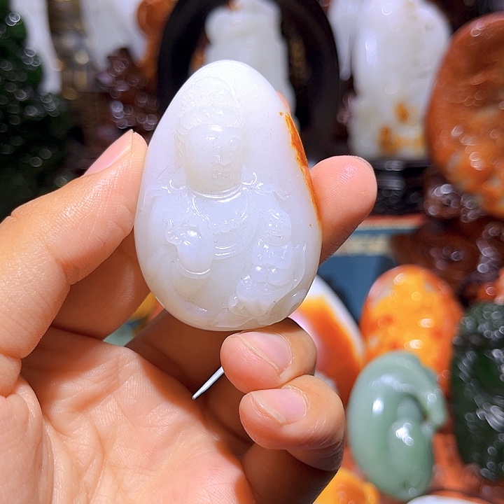 和田玉未镶嵌挂件