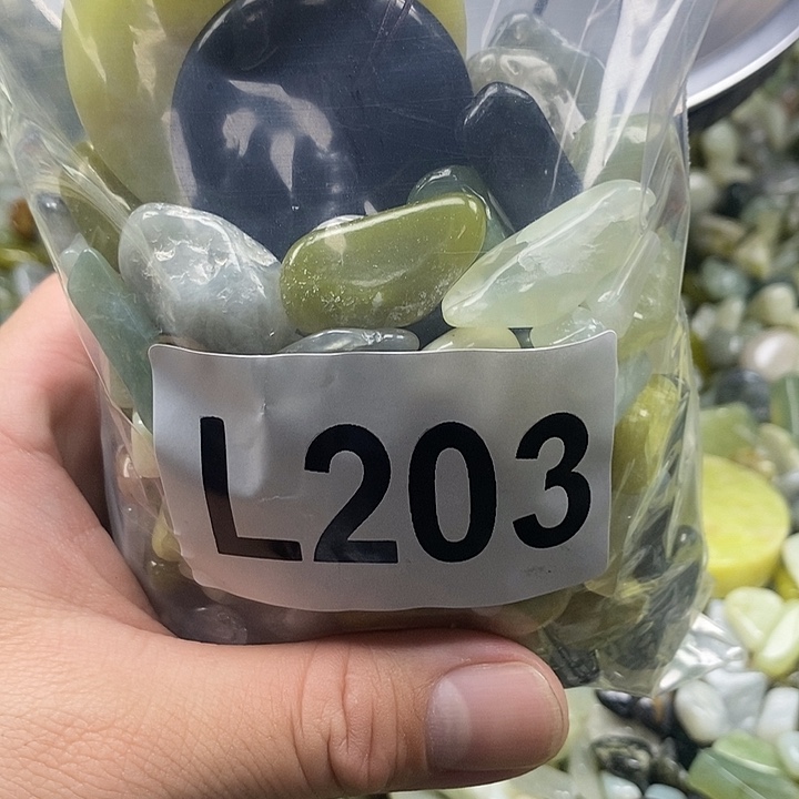 岫玉鱼缸石未镶嵌