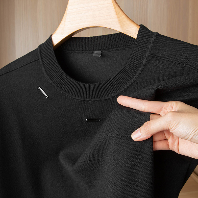 大码加大针织针织衫打底衫潮流秋冬加大男士圆领毛衣200-300斤