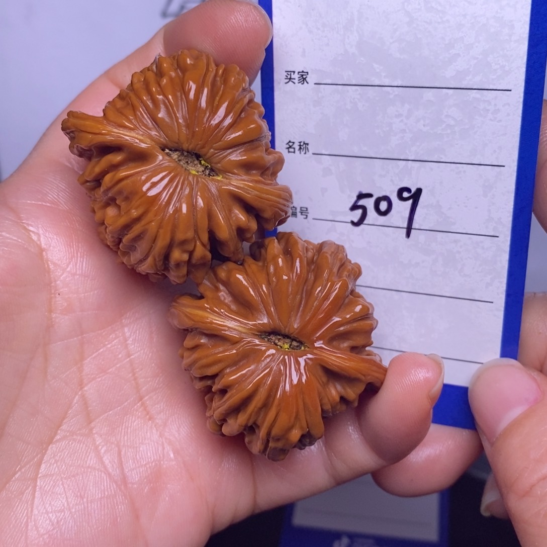 文玩核桃把件509/41四座楼色差