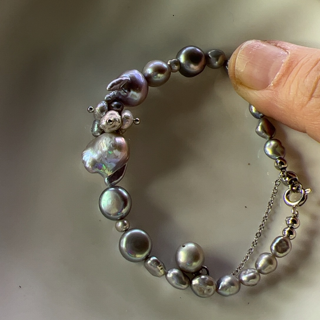 手绳淡水珍珠合金908