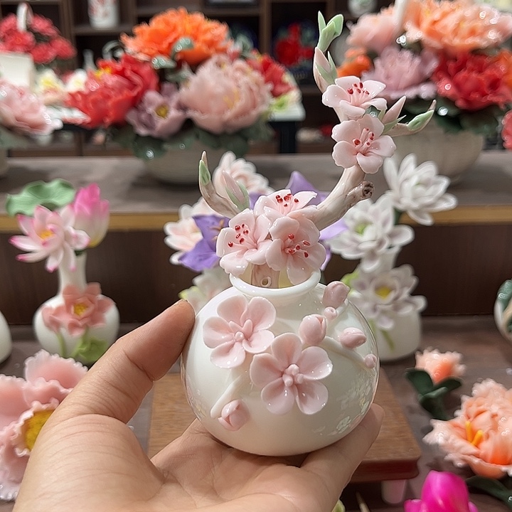 瓷片陶瓷工艺品摆件