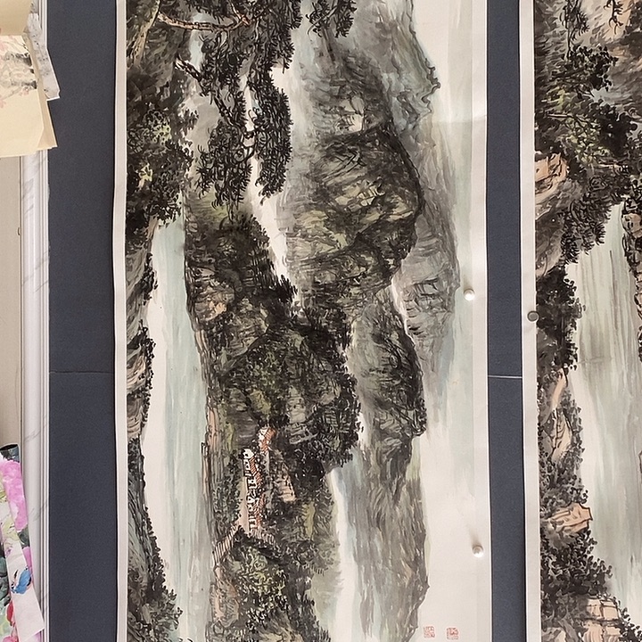 艺***斋国画李珍军70/180手绘画芯