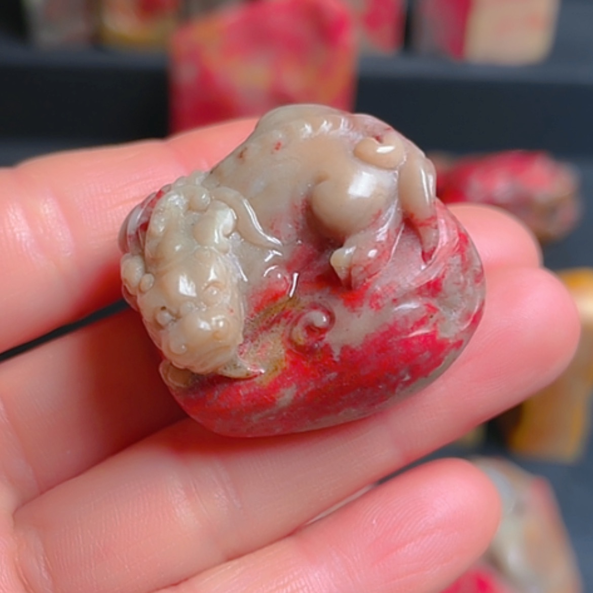 【闪购商品】昌化鸡血石昌化鸡血石貔貅挂件