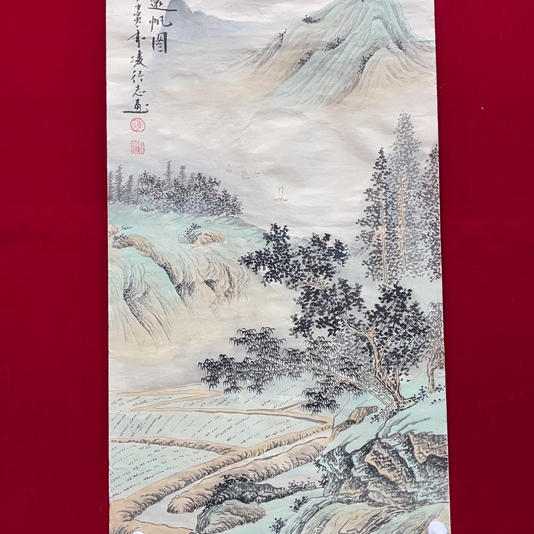 国画凌行志手绘作品