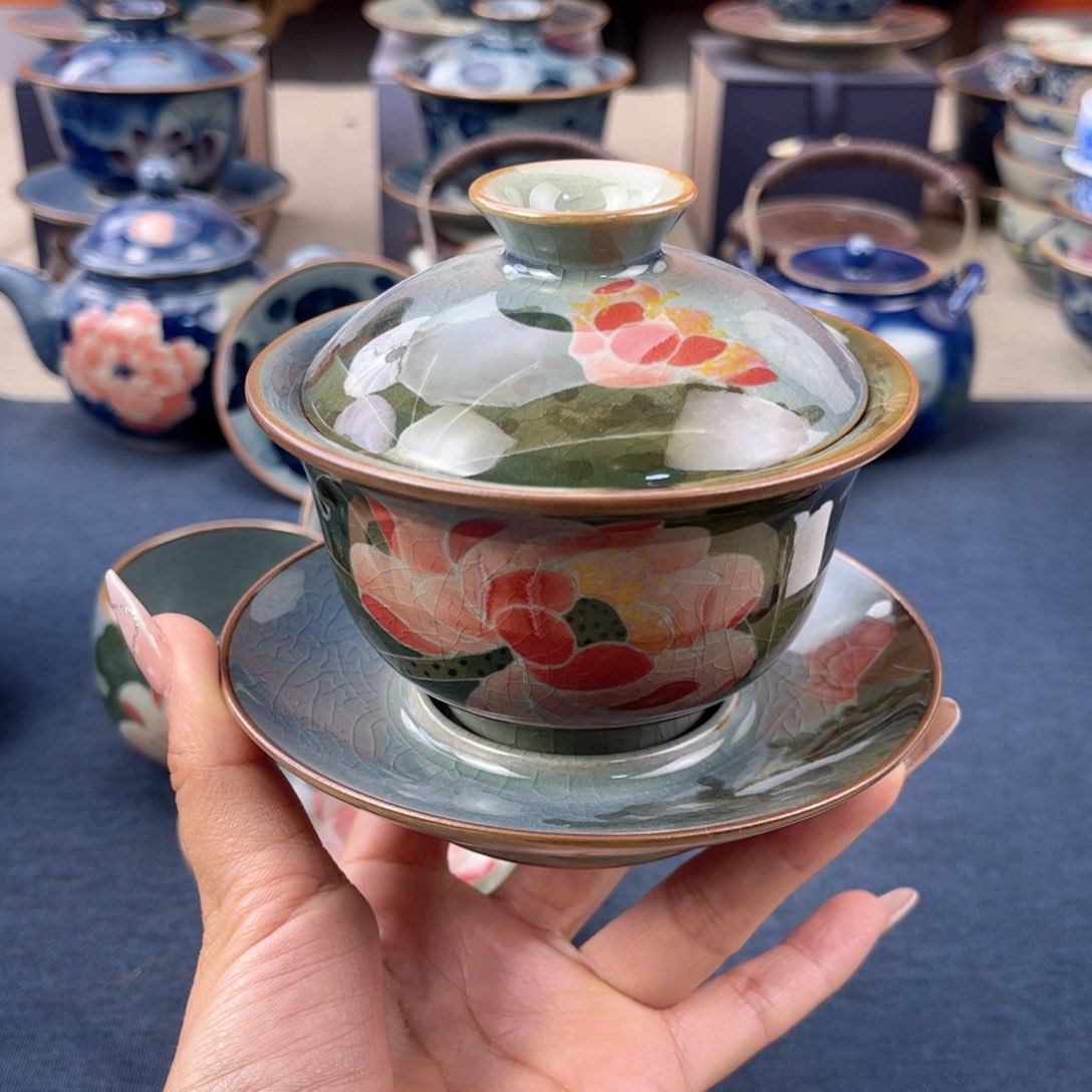 杯景德镇手绘手工茶具