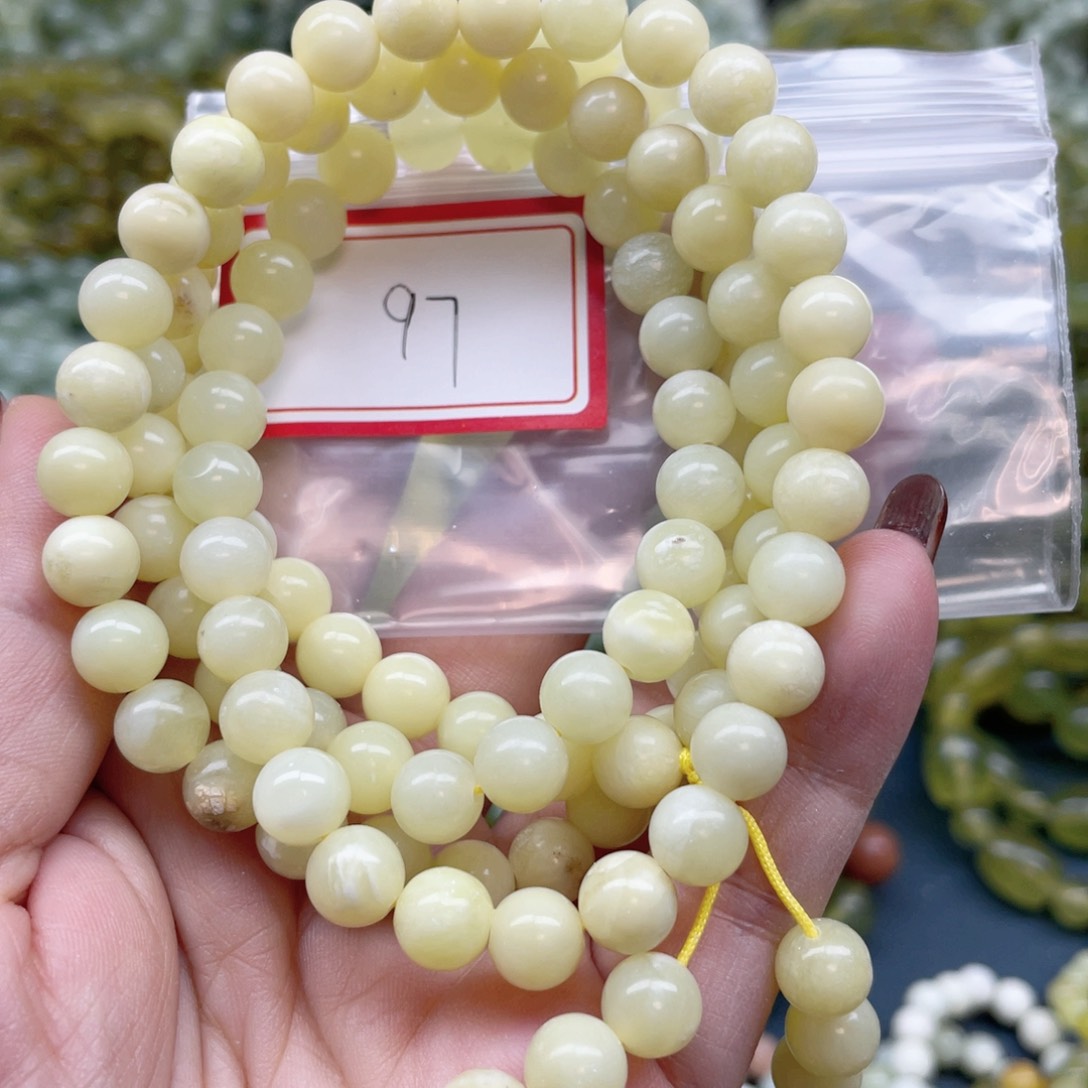 未镶嵌蛇纹石玉手串