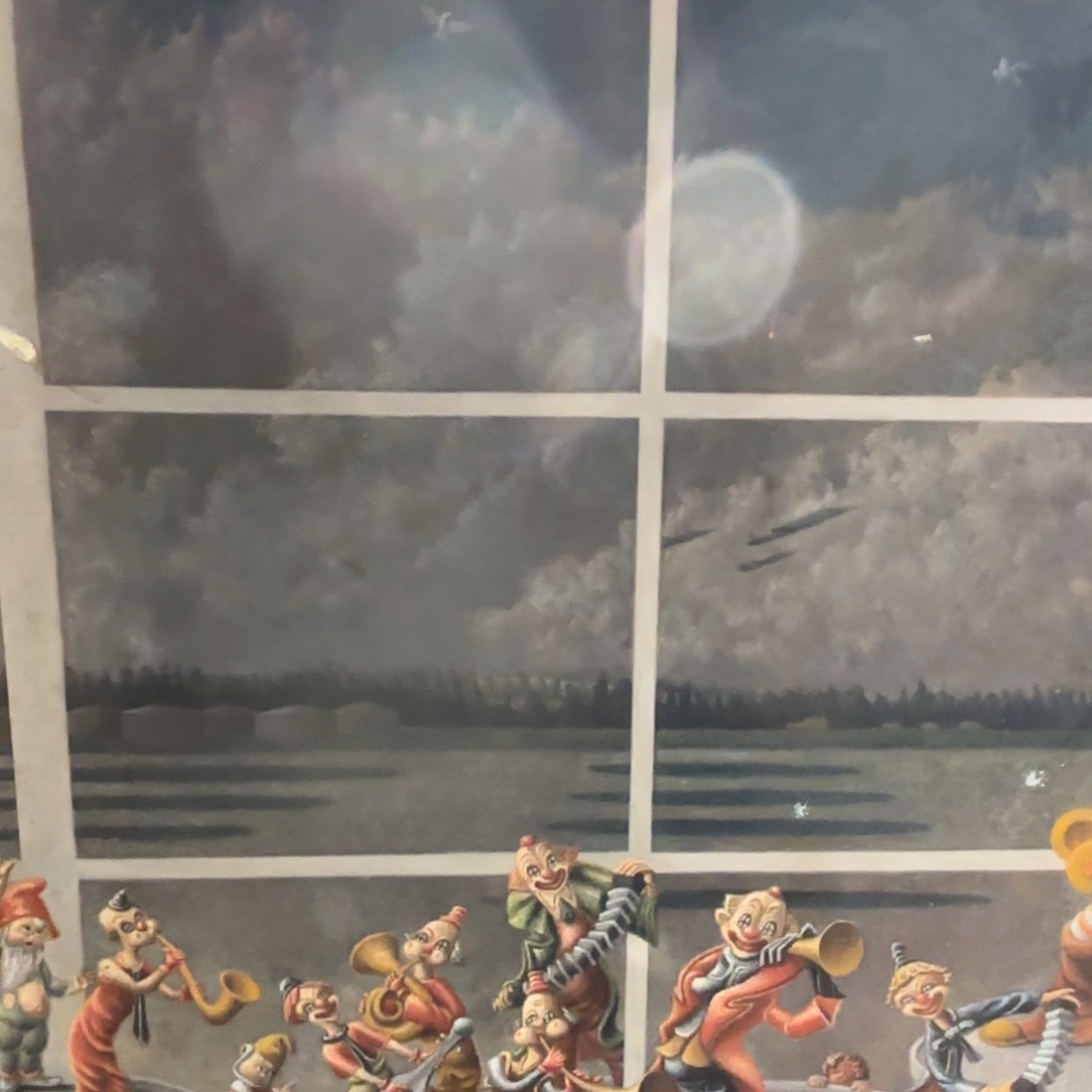 版画框画手绘大尺幅画心