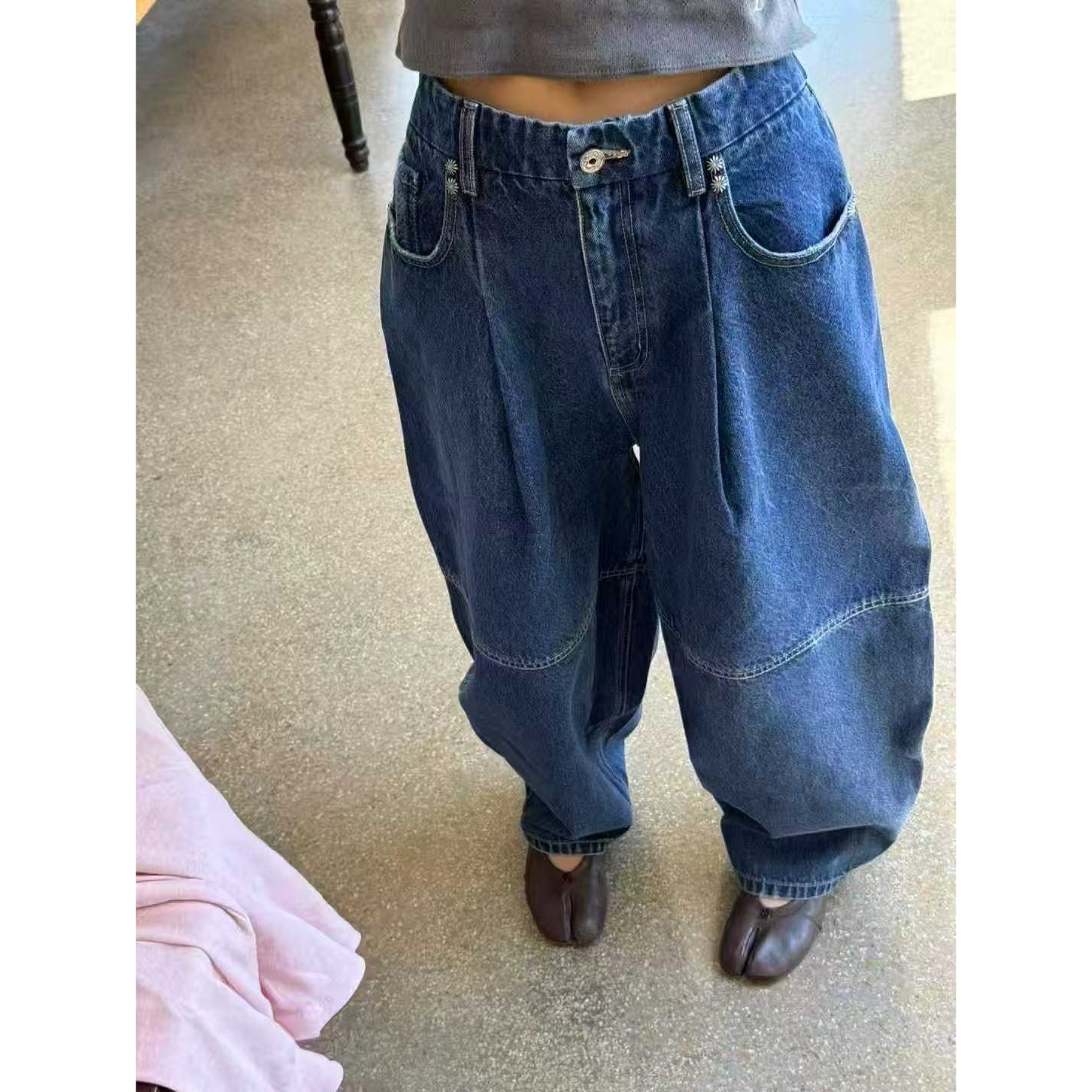 Nannanzhuo 复古萝卜牛仔裤