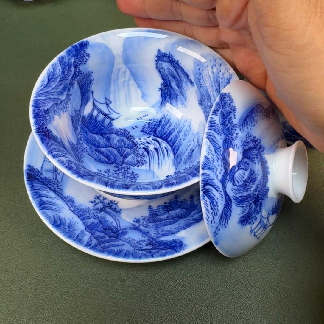 陶景德镇纯手绘茶具圆圆238