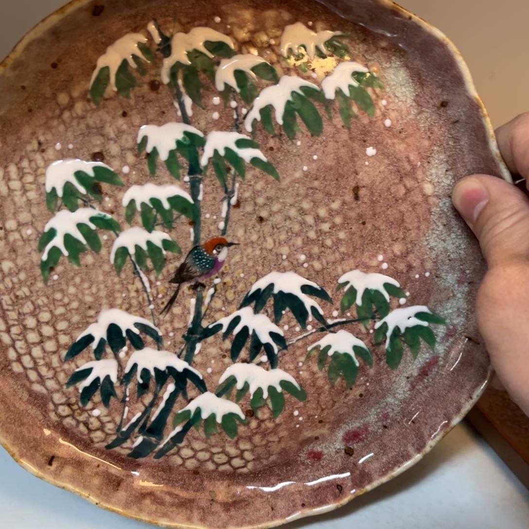 杯柴烧手工手绘陶瓷