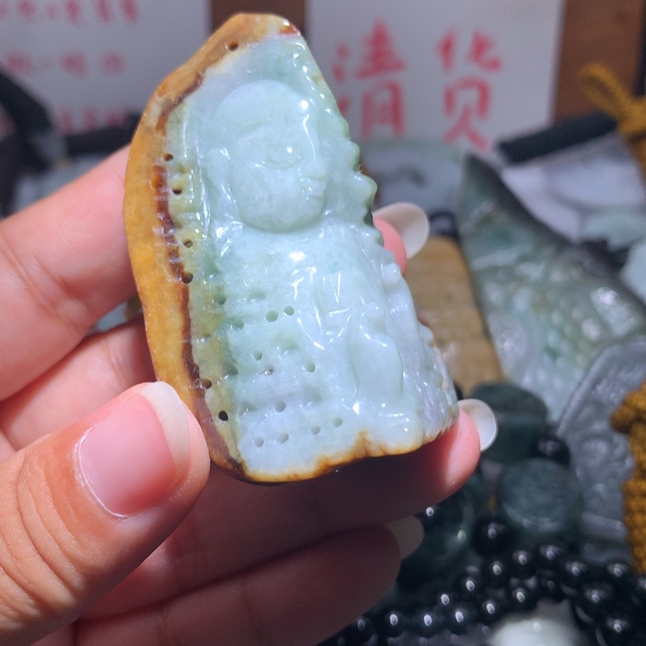 颈饰未镶嵌翡翠保真天然A货翡翠