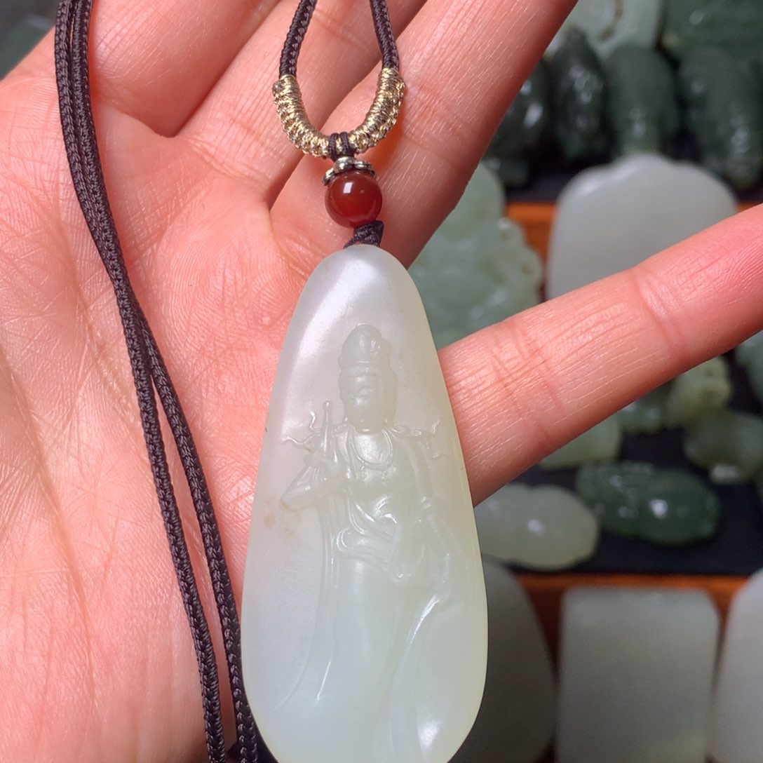 和田玉颈饰未镶嵌挂件64