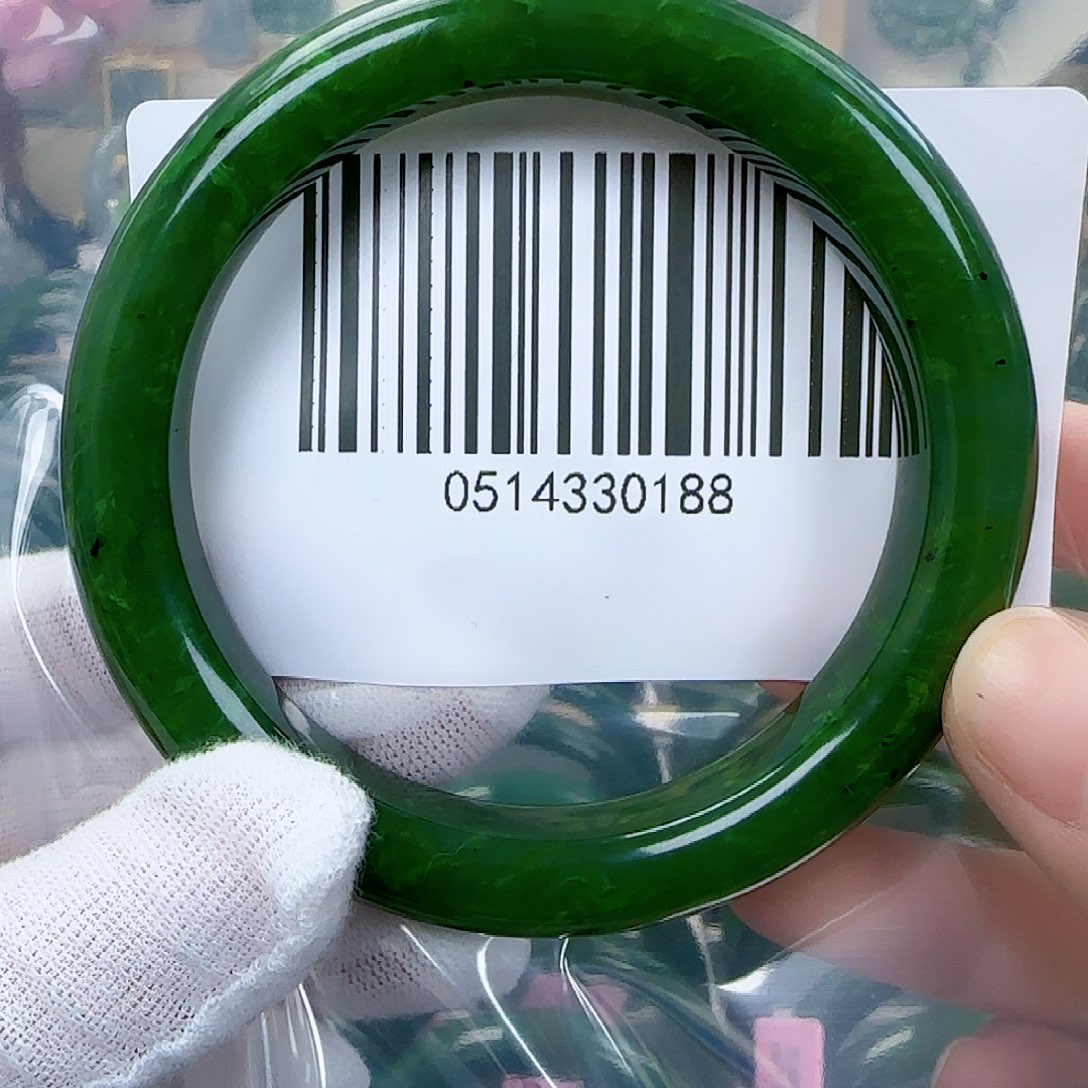 和田玉（碧玉）手镯未镶嵌5859