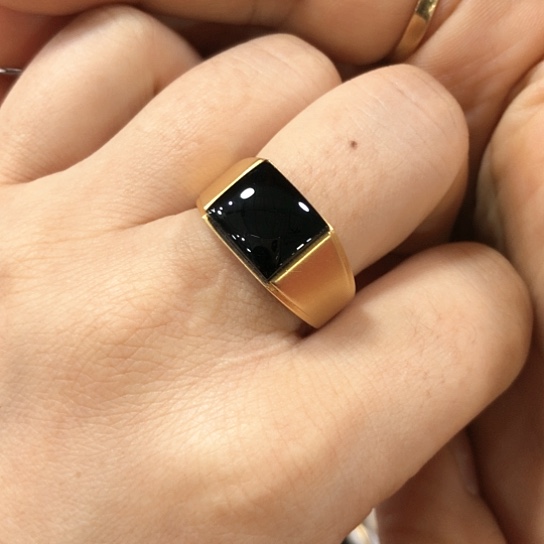 翡翠戒指18K金镶嵌༺****缅甸天然A货翡翠