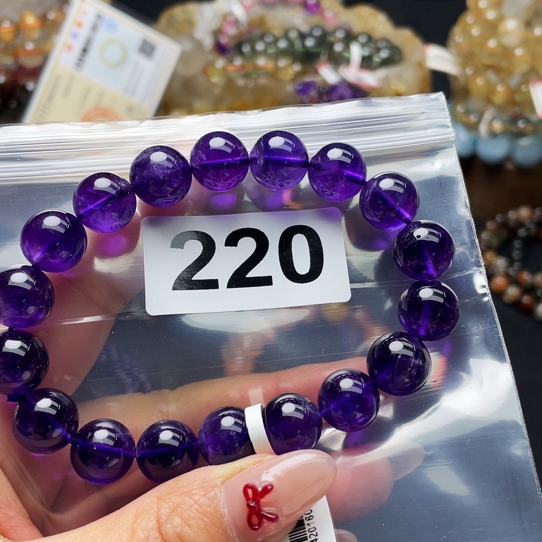 水晶手串220。未镶嵌
