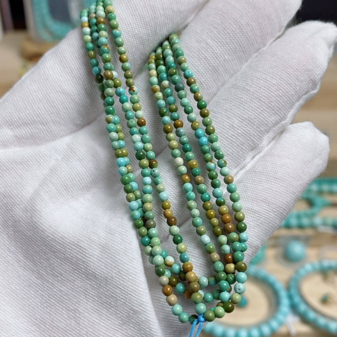 绿松石未镶嵌珠宝奇石2.5mm