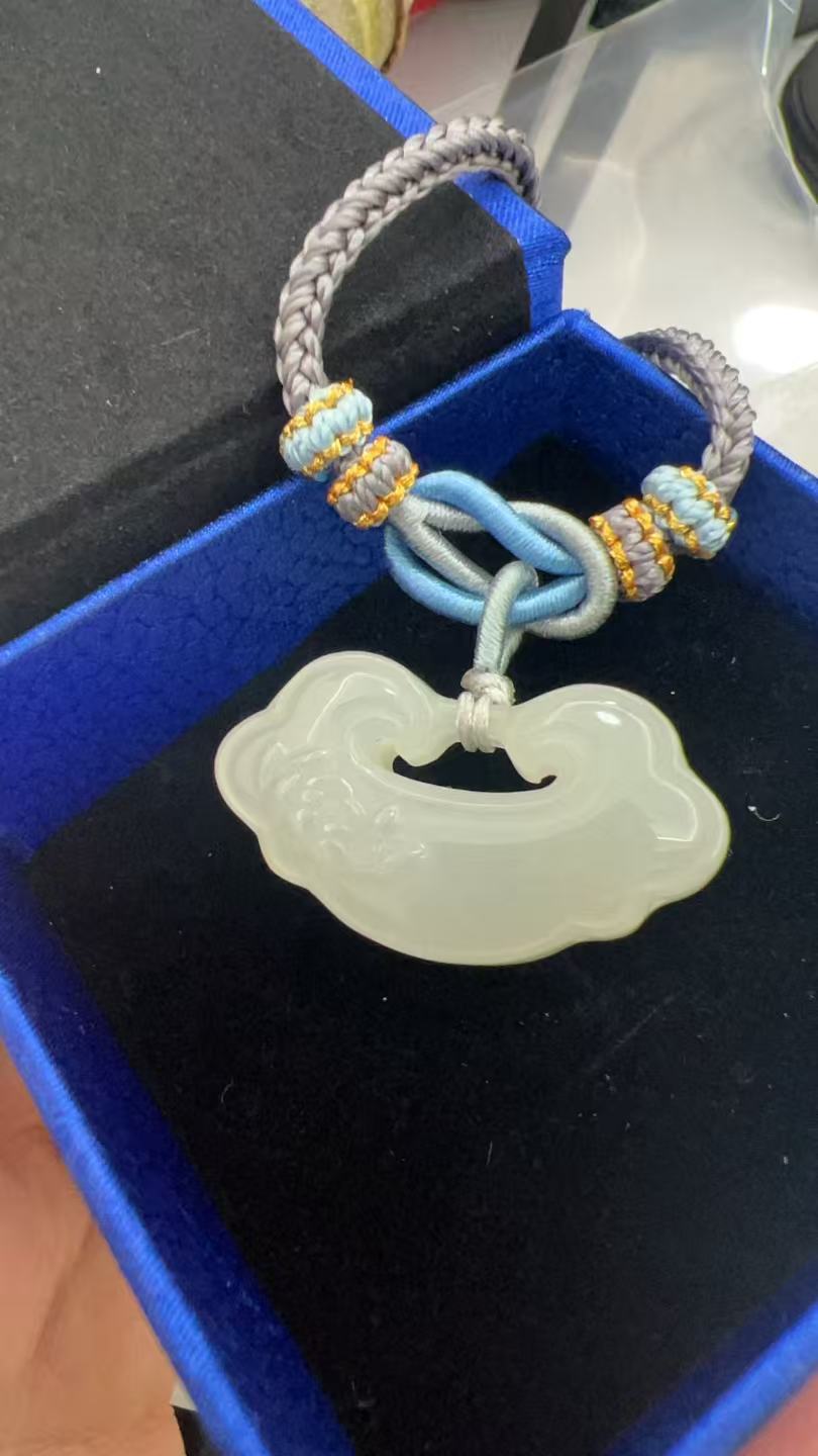 如意平安锁女款气质百搭玉石