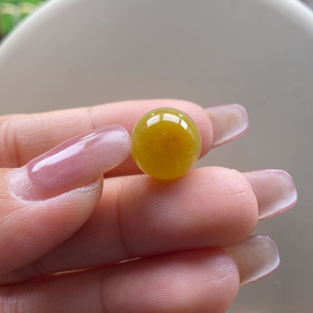 翡翠吊坠(不含链)未镶嵌翡翠冰黄珠卡13.3